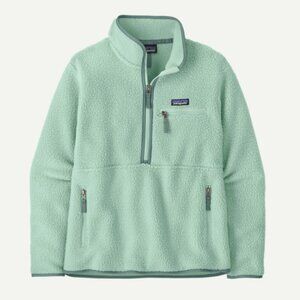 retro pile fleece marsupial pullover color thin ice women